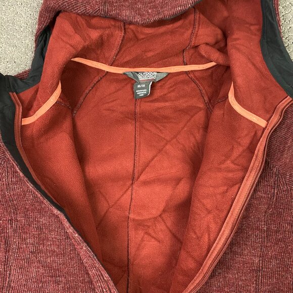 Outdoor Research Flurry Hooded Jacket Women's Medium Red Maroon Wool Blend - Picture 11 of 15